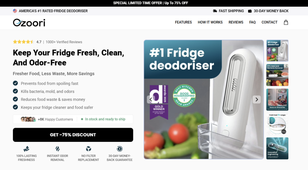 Ozoori Fridge Deodoriser
